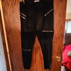 Zara Premium Denim Collection Moto Pants